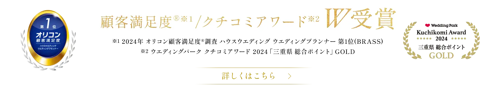 オリコン顧客満足度® クチコミアワード W受賞